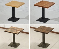 YWJ Yaweijia Table Restaurant Bois Simple Centre En Bois Table Conceptions Table Basse Carrée Bois