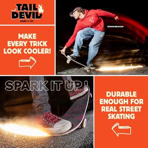 Tail Devil Ultimate Skateboard Spark Plate: el accesorio para skaters con un efecto de chispas genial - Product Image 3