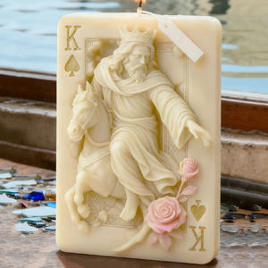 Moules en silicone YS Relief Poker Kings pour bougies, décorations en plâtre pour <span class=keywords><strong>la</strong></span> maison, moules de moulage, fournitures de fabrication de bougies d'aromathérapie DIY - Product Image 5