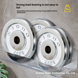 Vòi hoa sen Caddy treo tường phòng tắm lưu trữ giá trong suốt mỹ phẩm Organizer nhà vệ sinh washstand cho phòng tắm tạp phẩm lưu trữ - Product Image 6