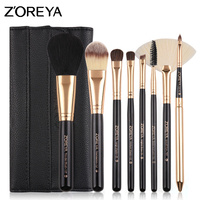 8 Buah Kuas Make Up Zoreya Pink Putih Set Makeup Logo Pribadi Produk Trendi Baru Maquillaje