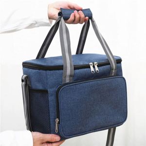 กระเป๋าเก็บความเย็นแบบพับได้ ขนาด 15 ลิตร พร้อมโลโก้สั่งทำ ผ้า Oxford 300D บุ PEVA เหมาะสำหรับใส่อาหารกลางวันหรือปิกนิก ใช้เป็นของขวัญส่งเสริมการขาย - Product Image 3