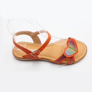 Estate piccole grandi ragazze sandali Casual Open-toe Glitter pesca cuore abito da principessa <span class=keywords><strong>scarpe</strong></span> <span class=keywords><strong>con</strong></span> fibbia regolabile - Product Image 3