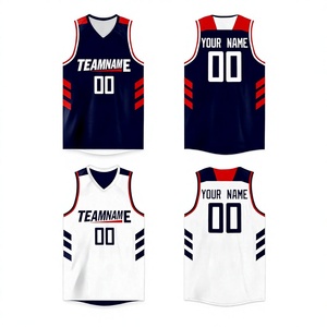100% Polyester Basketball Vêtements Conception Personnalisée Basketball Jersey Uniformes Ensembles Jeunesse Équipe Motif Sublimation - Product Image 1