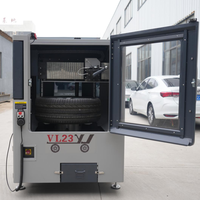 Machine de réparation de roues VL23 avec écran PC de 15 pouces et système de lubrification automatique pour atelier de réparation de roues mobile