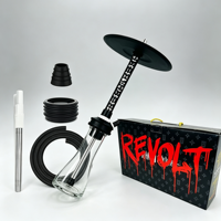 Kit complet de chicha moderne Misha en acier inoxydable et alliage d'aluminium, narguilé pour salon