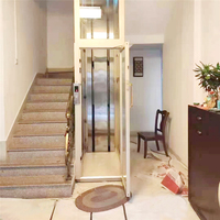 Ascenseur Personnalisé Sans Gaine pour Maison Résidentielle à 2 Étages, Petit Ascenseur pour Villa, Utilisation Intérieure et Extérieure