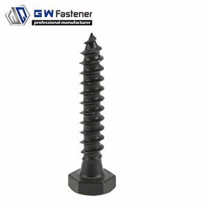 Tornillo Métrico <span class=keywords><strong>de</strong></span> Cabeza Hexagonal <span class=keywords><strong>de</strong></span> Acero al Carbono <span class=keywords><strong>de</strong></span> 1/4\", 5/16\", 3/<span class=keywords><strong>8</strong></span>\", 1/2\", con Óxido Negro, Tornillo para Madera, Tornillo <span class=keywords><strong>de</strong></span> Cabeza Plana - Product Image 4