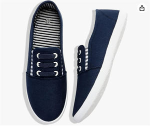 Women's <strong>Canvas</strong> Slip on <strong>Sneakers</strong> - Casual Walking Shoes, Non Slip Work Shoes - Product Image 5
