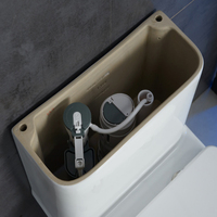 Salle de bain personnalisée siphon en S cuvette de toilette à chasse d'eau toilette monobloc en céramique