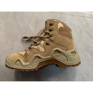 Botas de senderismo TSB07 de gamuza color camuflaje desierto, impermeables, para exteriores, para todas las estaciones, de caña alta, con mini bolsillo. - Product Image 1