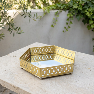 Bandejas de Espejo de Latón con Forma y Estilo Personalizados para Decoración del Hogar y Tocador - Product Image 2