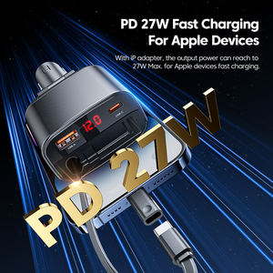 Toocki 105w chargeur de voiture rétractable 4 en 1 chargeur de voiture charge rapide type c usb a chargeur pour iphone téléphones ordinateur portable - Product Image 3