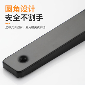 <b>Shelf</b> Support <b>Bracket</b> <b>Black</b> Cold Rolled Steel Plate Durable Wall Mount For Wooden <b>Shelves</b> Nordic Style - Product Image 5