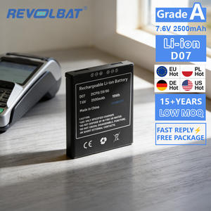 Batterie Rechargeable Li-ion Revolbat OEM ODM 7.6V 2500mAh D07 F20 pour Terminal de Paiement D07 - Product Image 1