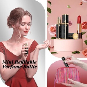 Meilleur Flacon de Parfum de Voyage Rechargeable Personnalisé 5ml 8ml 10ml 15ml 20ml, Mini Vaporisateur Atomiseur de Parfum Portable de Luxe en Cuir PU - Product Image 2