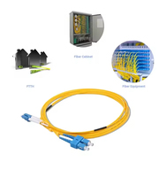Telekomunikasi Grade 3mm SC LC UPC kabel Patch serat optik LSZH kabel serat optik untuk jaringan FTTX G652D FC 1550nm panjang gelombang