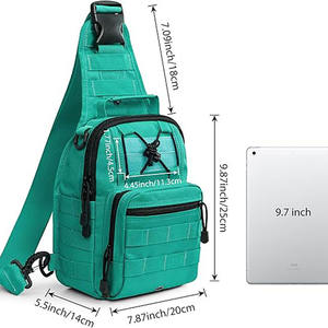 Échantillon gratuit Gilet de chasse Uniforme d'entraînement tactique Vert Tir en plein air Sac de poitrine tactique Molle pour hommes - Product Image 6