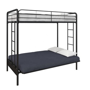 <span class=keywords><strong>Lit</strong></span> <span class=keywords><strong>superposé</strong></span> moderne en métal avec <span class=keywords><strong>futon</strong></span> pour chambre à coucher, dortoir, hôpital ou appartement pour l'école - Product Image 1