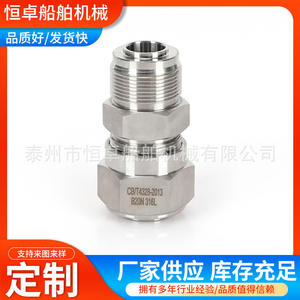 Connecteur à visser à épaule plate en acier inoxydable 304 de type B, étanche, avec joint conique, extrémité soudée, tuyau droit - Product Image 4