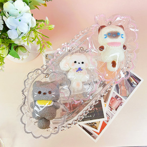 Set de Juguetes Blandos de Espuma Kawaii, Lindos Perritos Calicó, Siameses y Pudles para Aliviar el Estrés, Llavero - Product Image 3