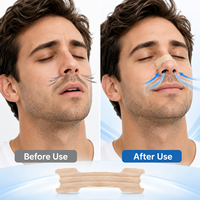 Bandes nasales dilatatoires OEM Chine noires anti-ronflement en non-tissé, étiquette privée, pour une respiration facile, souples, résistantes et invisibles