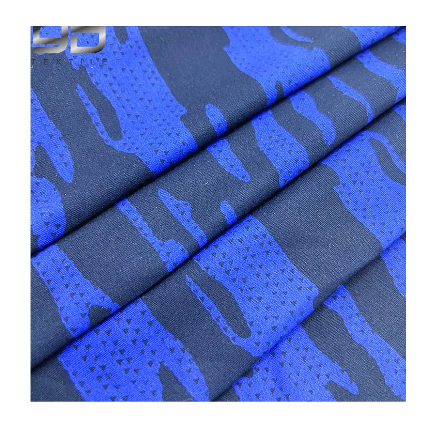 wholesale sport fleece soft 88 polyester 12 spandex fabric back brushed knit fabric printed jersey fabric
