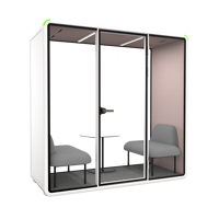 Cabine d'interprétation modulaire insonorisée pour conférences, salle de traduction multilingue pour aéroports