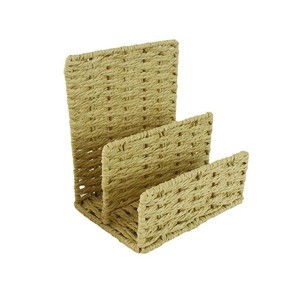 Cesta de Almacenamiento Multiusos para Escritorio, Cesta Tejida para Mesa, Bandeja de Almacenamiento de Cuerda de Papel para Cartas, Carpetas, Cuadernos, Copias e Impresiones - Product Image 6