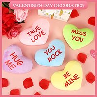 Almohadas de Peluche en Forma de Corazón para el Día de San Valentín 2026, Colores Dulces, Pequeñas Almohadas de Peluche para Regalos de Boda, Fiestas y Días Festivos