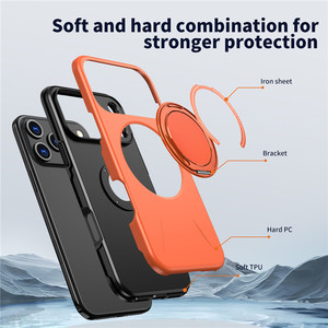 Funda Resistente Premium para iPhone 17 <span class=keywords><strong>Pro</strong></span> Max con Anillo Giratorio de 360°, Funda Antigolpes para iPhone 15 <span class=keywords><strong>Pro</strong></span> Max, 16, 17, 12, 13, 14 - Product Image 2