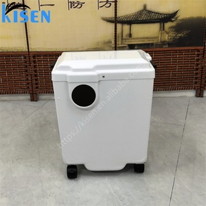 Kisen Nouveau modèle élégant de bac à shampoing portable 18L avec réservoir d'eau usée et chaise intégrée pour salon de coiffure - Product Image 3