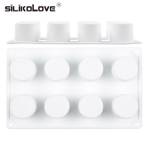 Utensilios caseros para hornear de <span class=keywords><strong>silicona</strong></span> de grado alimenticio, moldes para <span class=keywords><strong>magdalenas</strong></span>, 8 tazas de <span class=keywords><strong>silicona</strong></span>, moldes para <span class=keywords><strong>magdalenas</strong></span> para hornear - Product Image 5