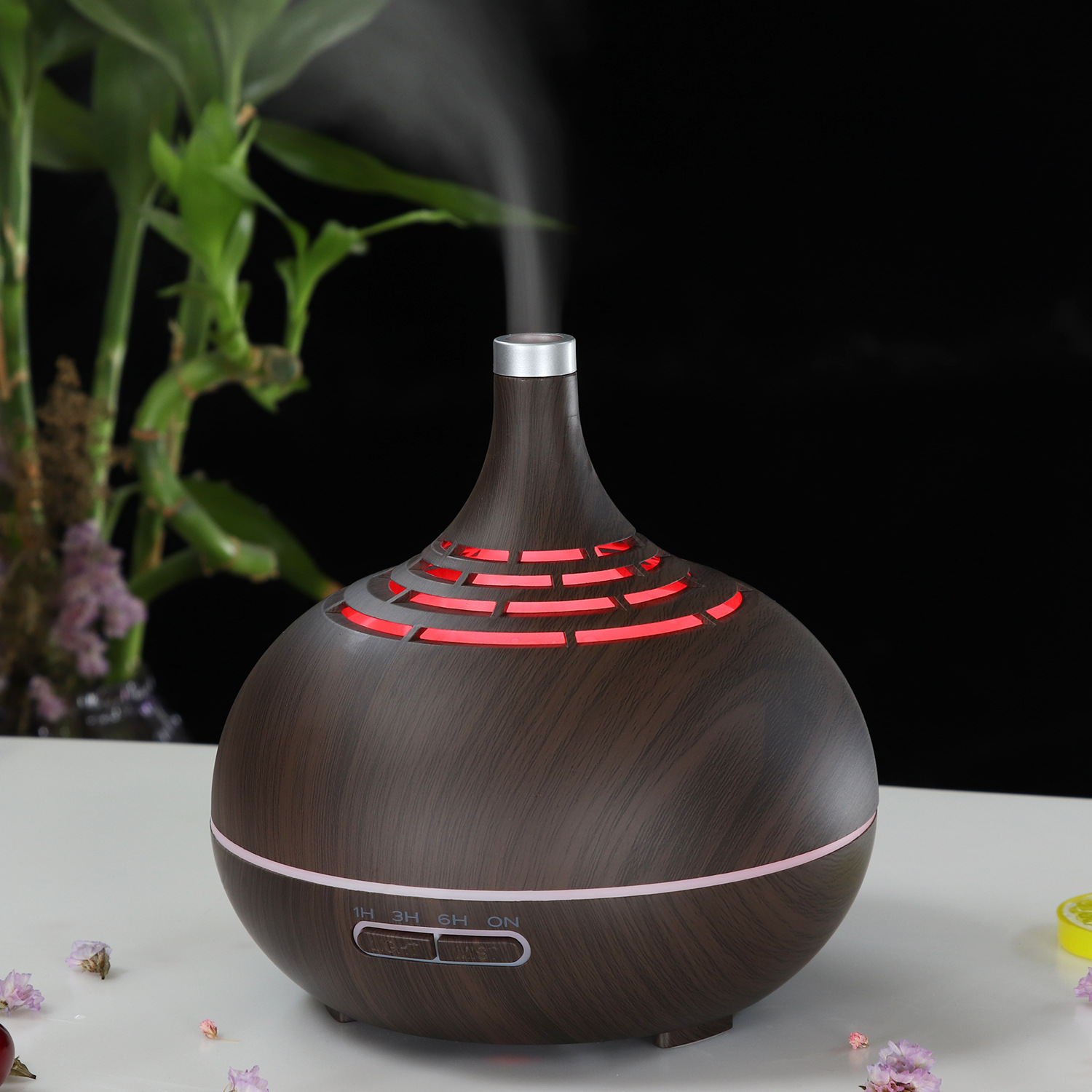 Grain de bois foncé