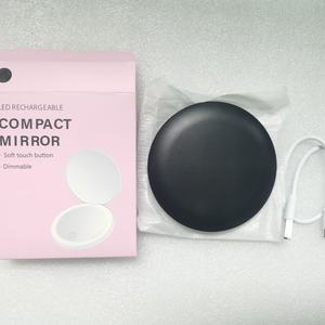 Miroir de maquillage LED en gros d'usine, mini miroir de poche avec lumière LED - Product Image 6