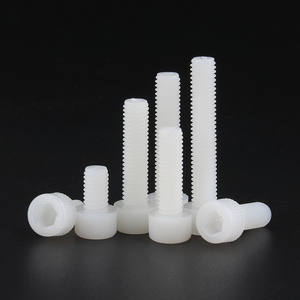 Vis à tête hexagonale en nylon plastique PA66 de haute qualité DIN912 en blanc et noir pour l'électronique et l'automobile avec finition brute - Product Image 2