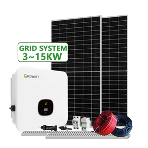 Sistema de Energía Solar MPPT Completo de 10KW 20KW 30KW con 15KW para Uso Doméstico, Paneles Solares Conectados a la Red - Product Image 1