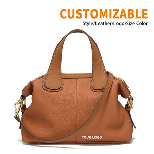 Bolsos de Mano de Cuero Vacuno de Primera Calidad Personalizados de Alta Calidad, Fabricante de Bolsos de Cuero Genuino para Mujer con 13 Años de Experiencia en Guangzhou - Product Image 1