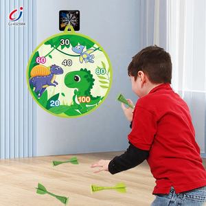 Chengji enfants jouet <span class=keywords><strong>jeu</strong></span> de fléchettes cible sport ensemble intérieur extérieur <span class=keywords><strong>jeu</strong></span> <span class=keywords><strong>ventouse</strong></span> fléchettes 6 pouces dessin animé dinosaure <span class=keywords><strong>jeu</strong></span> de fléchettes - Product Image 2
