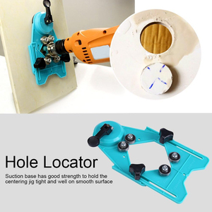 Localizador de agujeros para azulejos de cerámica, taladro de vidrio, ventosa fija, localizador ajustable, localizador de agujeros de perforación de alta precisión - Product Image 4