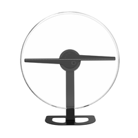 Projecteur holographique LED 3D de réalité virtuelle, ventilateur portable rechargeable, affichage holographique pour sac à dos.