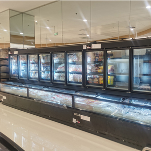 Réfrigérateur commercial d'affichage de congélateur et de réfrigérateur d'île de Combi de site de mur de supermarché - Product Image 3