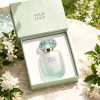 Collection de parfums de luxe, flacon en verre vert givré, parfum longue durée, qualité de designer originale, brume aromatique OEM ODM