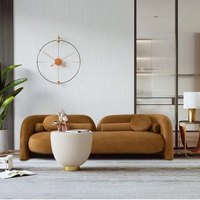 Günstiges Sofa mit Eigenem Logo Hochwertiges Apartment-Sofa Moderner Cremefarbener Stil Flanell-Loungesessel Freizeitsofa Wohnzimmermöbel Couch