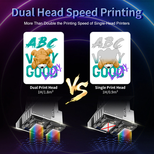 COLORSUN XP600 Transfer Paper Film Dtf Film Roll I1600 Dual Head 60cm Dtf Printer with Automatic Powder Shaker Andoven Full Set - Product Image 3