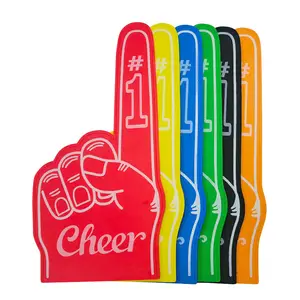 Popular Promotional Cheering EVA Sponge Sport Cheering EVA Foam Hands Gloves Foam Fingers Wholesale