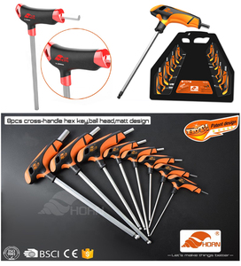 T-type cách điện hình lục giác cờ lê chống trượt xử lý phẳng bóng đầu ba màu mở rộng thanh công nghiệp thợ điện hình lục giác - Product Image 3