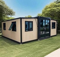 Maison conteneur pliable de 40 pieds à montage rapide, maison modulaire avec salle de bain et cuisine, panneaux isolés et ignifuges, design moderne