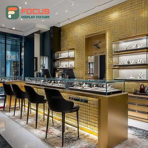 High Visibility Custom Jewelry Retail Fixtures Manufacturer Polished Surface Boutique Space Jewelry Cabinet - Product Image 5