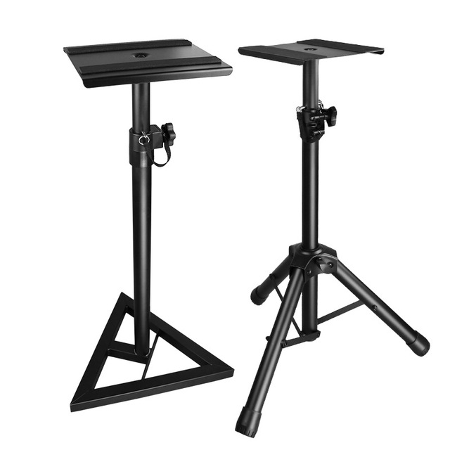 Height Adjustable Audio Stand Recording Studio Floor Speaker Rack